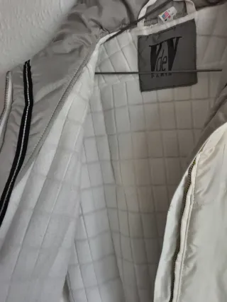 Chaqueta Nieve Montaña Blanca/beige y Negra