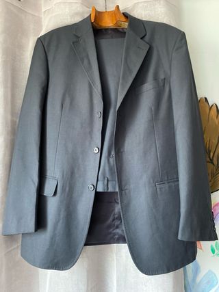 Abito Completo Uomo Classico Grigio Scuro -tg 54