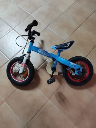 Bici de aprendizaje azul