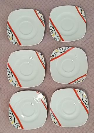 6 Platos Dellacasa Porcelana