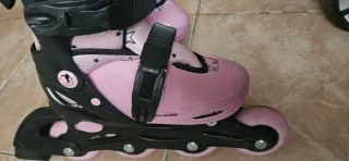 Patines de niña rosas