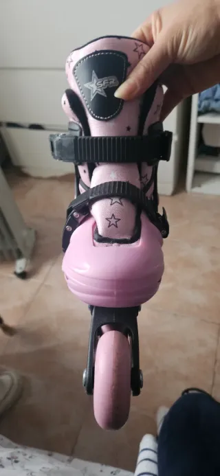 Patines de niña rosas