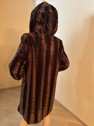 Abrigo Sonia Peña Marrón Chocolate