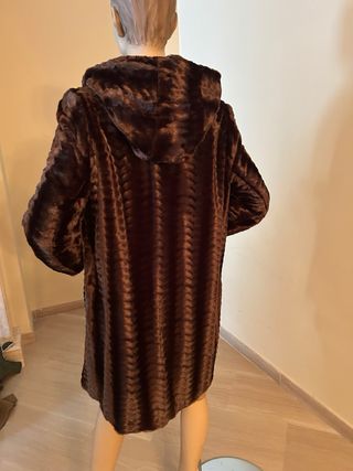 Abrigo Sonia Peña Marrón Chocolate