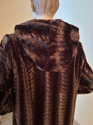 Abrigo Sonia Peña Marrón Chocolate