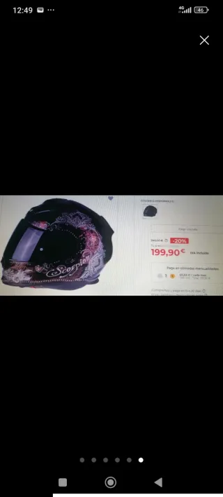 Casco Moto Scorpion Mujer Talla S