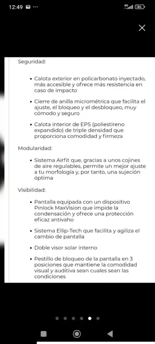 Casco Moto Scorpion Mujer Talla S