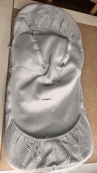 Saco silla azul y gris