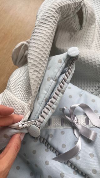 Saco silla azul y gris