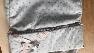 Saco silla azul y gris