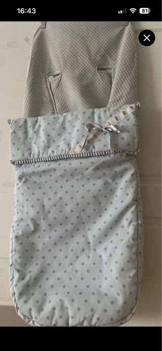 Saco silla azul y gris