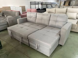 SOFA CAMA GRIS + BAUL