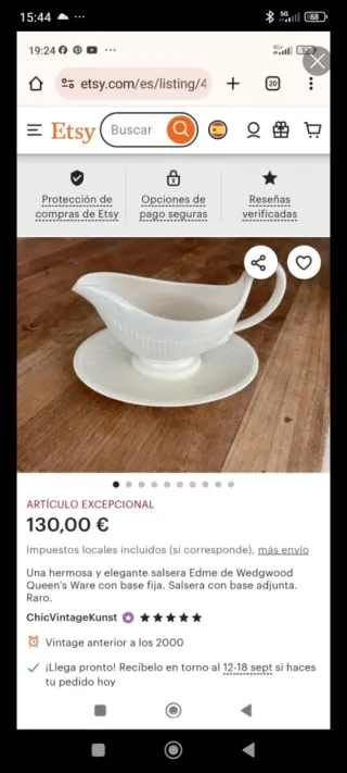 SALSERA WEDGWOOD "EDME"