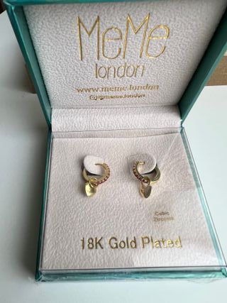 Pendientes Meme London Corazón 18K Oro