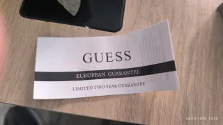 Reloj Guess Caballero Azul y Dorado