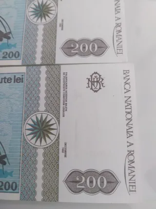 Billetes Rumanía 200 Lei (Consecutivos)
