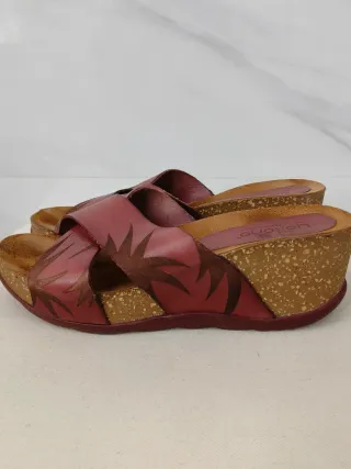 Cuñas YOKONO Piel, granate