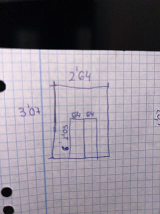 Cierre de aluminio blanco con puertas