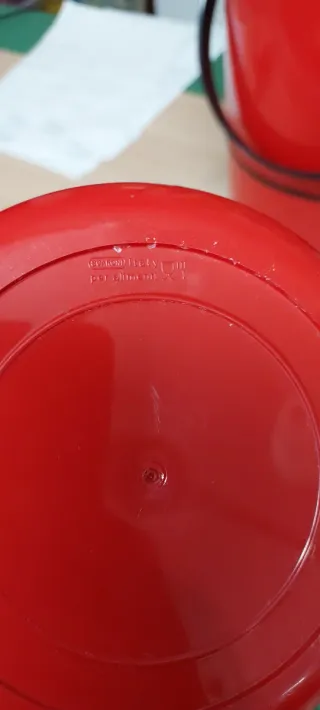 Set 3 pezzi Scaroni vintage rossi