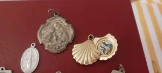 Set 8 medagliette religiose vintage