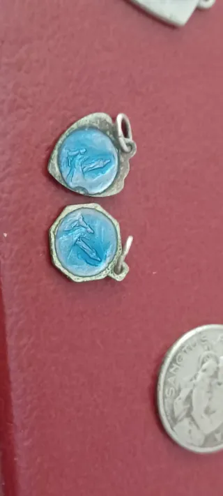 Set 8 medagliette religiose vintage