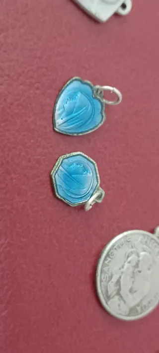 Set 8 medagliette religiose vintage