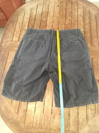 3 Pantalones cortos cargo, negro, blanco y azul