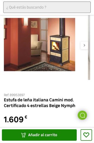 Estufa de leña Edilkamin Ninfa