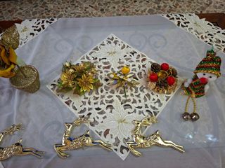 Addobbi Natalizi Oro e Rosso