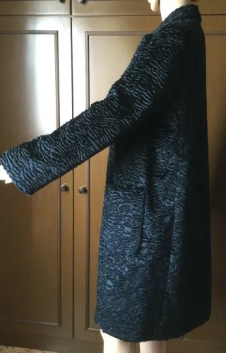 Cappotto effetto astrakan Max IT 50 DE 46 Donna