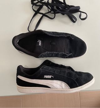 Zapatillas Puma Suede Talla 44 Negras y Blancas
