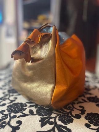 Bolso Komebukuro japonés piel genuina.