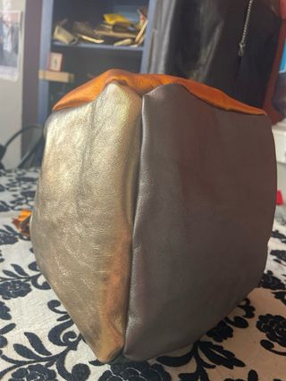 Bolso Komebukuro japonés piel genuina.