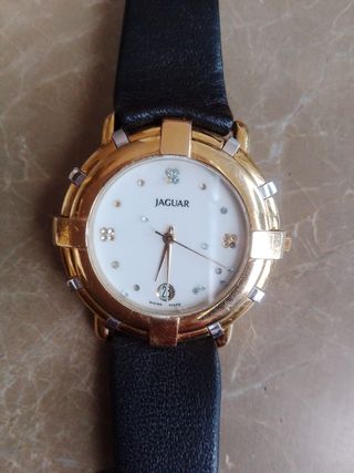 Reloj Jaguar Dorado y Negro
