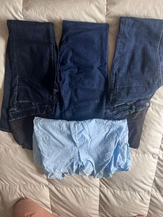 Ropa premamá: Jeans y blusa blusa mit mat y H&M