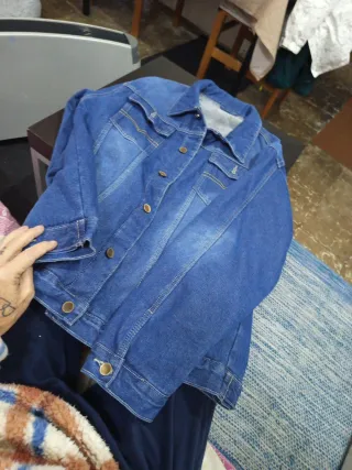 Chaqueta tejana forrada hombre. Imatacion 100%100