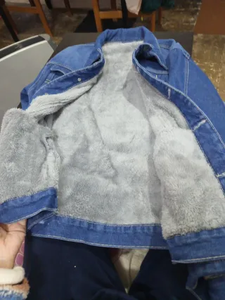 Chaqueta tejana forrada hombre. Imatacion 100%100