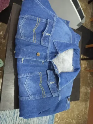 Chaqueta tejana forrada hombre. Imatacion 100%100