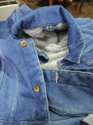 Chaqueta tejana forrada hombre. Imatacion 100%100