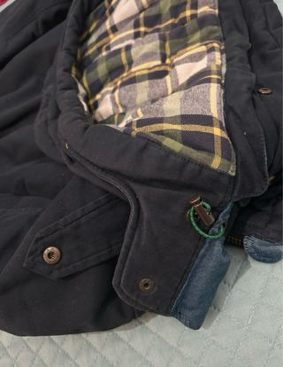 Chaquetón Negro con Gorro Talla L