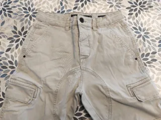 Pantaloni cargo uomo beige tg S