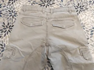 Pantaloni cargo uomo beige tg S