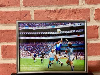 Cuadro Maradona 20x15 enmarcado