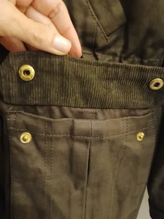 Chaquetón estilo barbour Green Coast Mujer verde