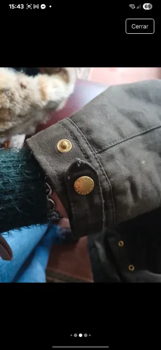 Chaquetón estilo barbour Green Coast Mujer verde