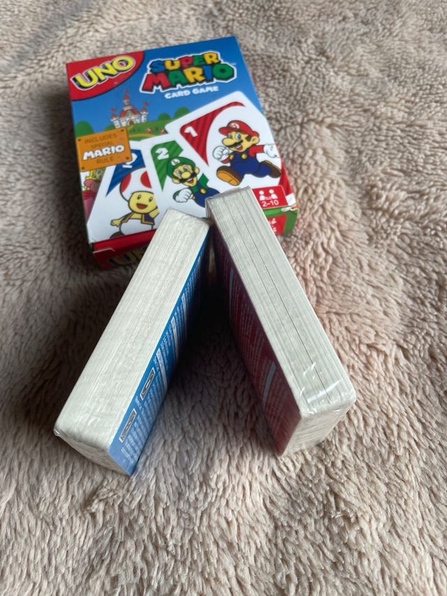 UNO Super Mario Card Game incluye manual Español