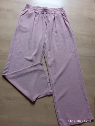 Pantalón rosa ancho talla única