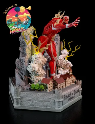 Figura Resina Colosal Attack on Titan Diorama