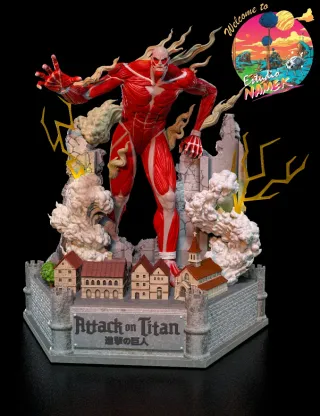 Figura Resina Colosal Attack on Titan Diorama