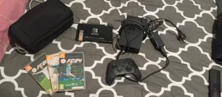 NINTENDO SWITCH CON FUNDA Y MANDO